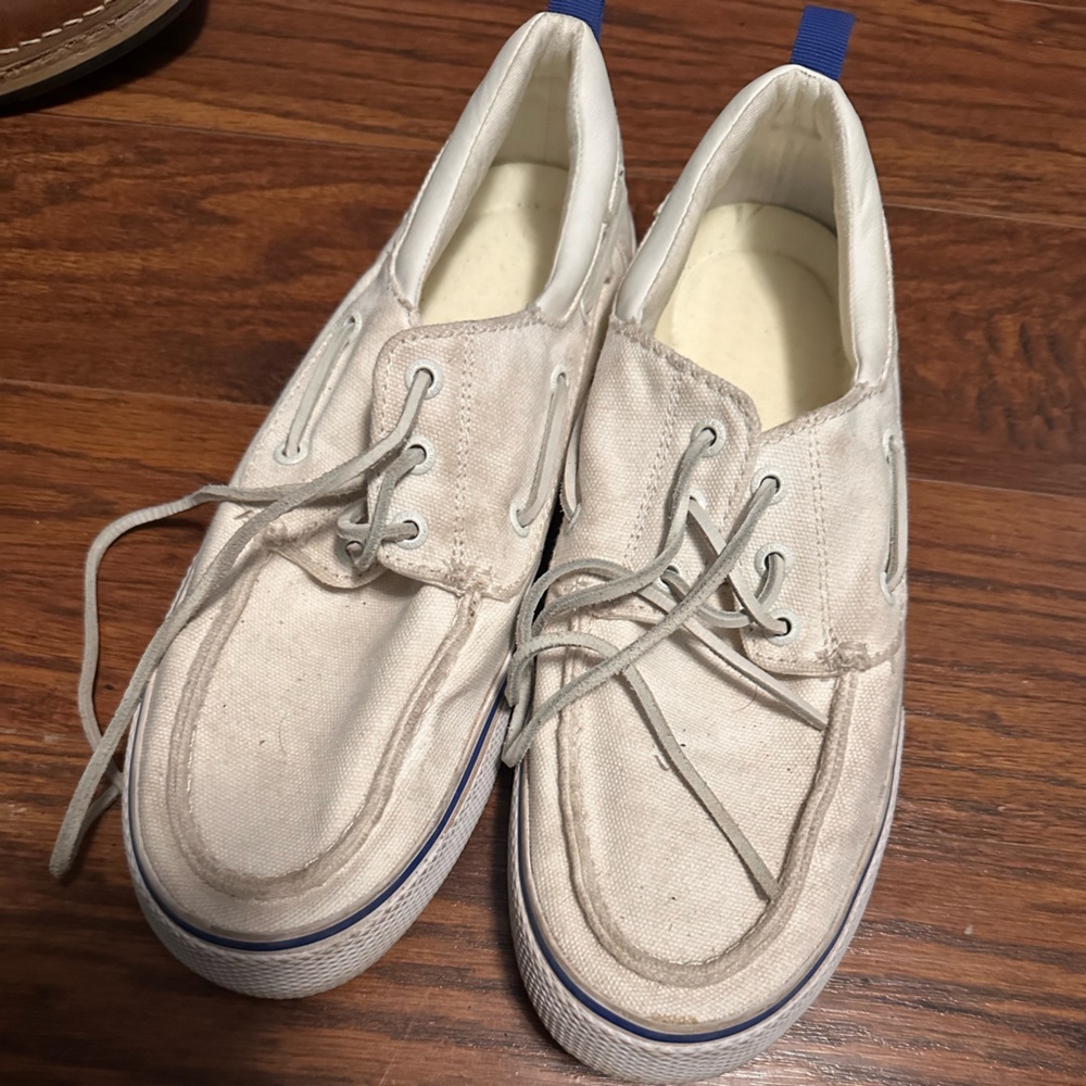 Men's All White Sperry's